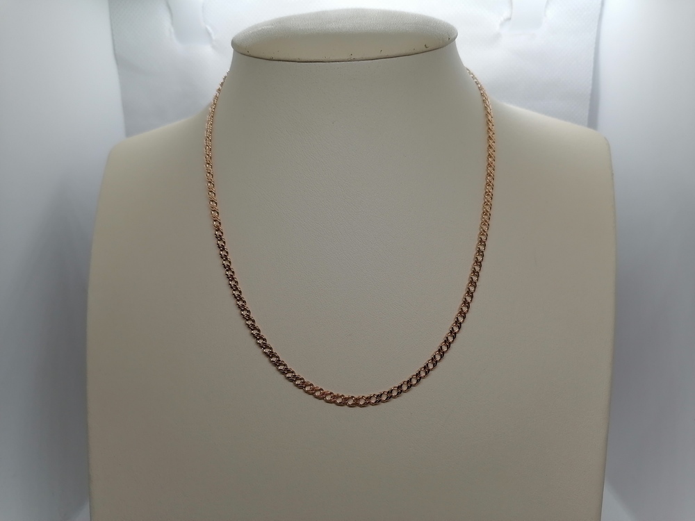 ЦЕПЬ ПОЛНОВЕСНАЯ Ромб двойной (Au 585)