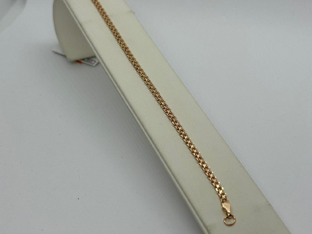 7050202П-17 БРАСЛЕТ ПУСТОТЕЛЫЙ Бисмарк машинный (Au 585)