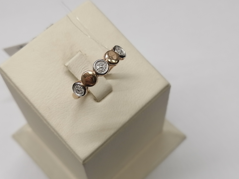 КОЛЬЦО С КАМНЯМИ (Au 585)