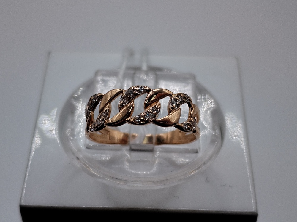 КОЛКМИ585 КОЛЬЦО С КАМНЯМИ (Au 585)