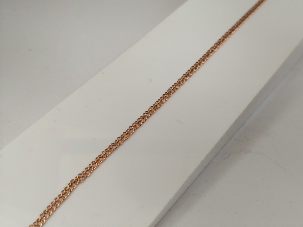 БРАСЛЕТ ПУСТОТЕЛЫЙ Ромб двойной Au 585