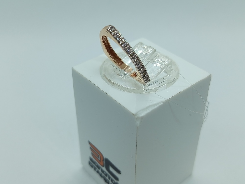 КОЛЬЦО С КАМНЯМИ (Au 585)