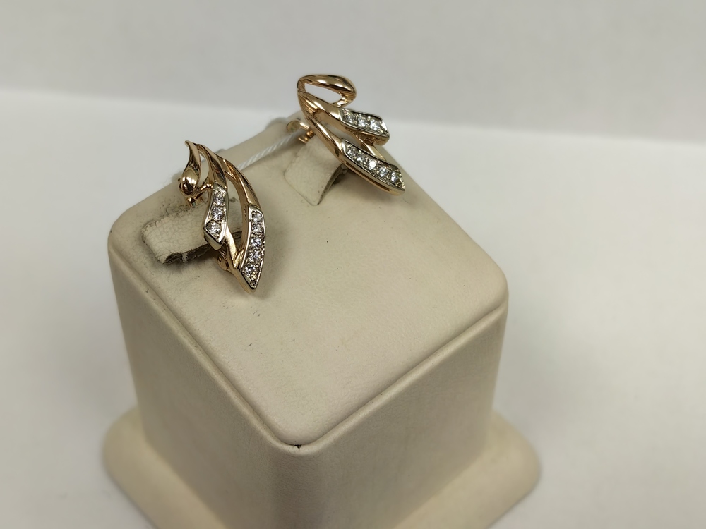 СЕРЬГИ С КАМНЯМИ (Au 585)