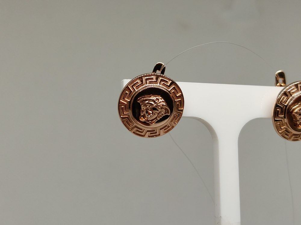 2205024 СЕРЬГИ БЕЗ КАМНЯ (Au 585)