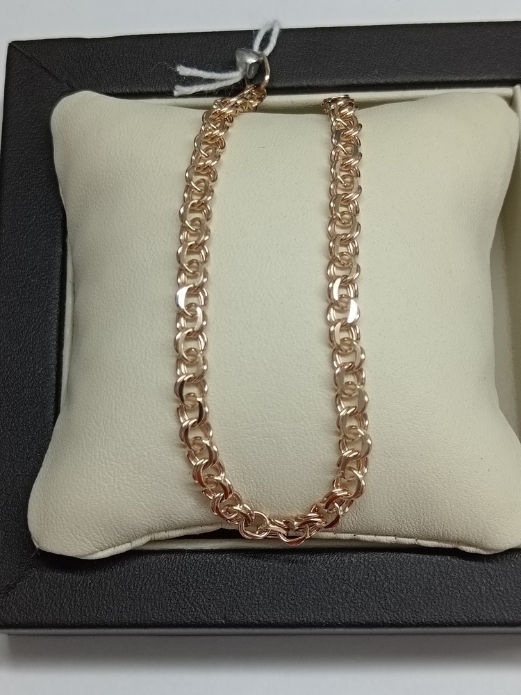 БРАСЛЕТ ПУСТОТЕЛЫЙ Бисмарк (Au 585)