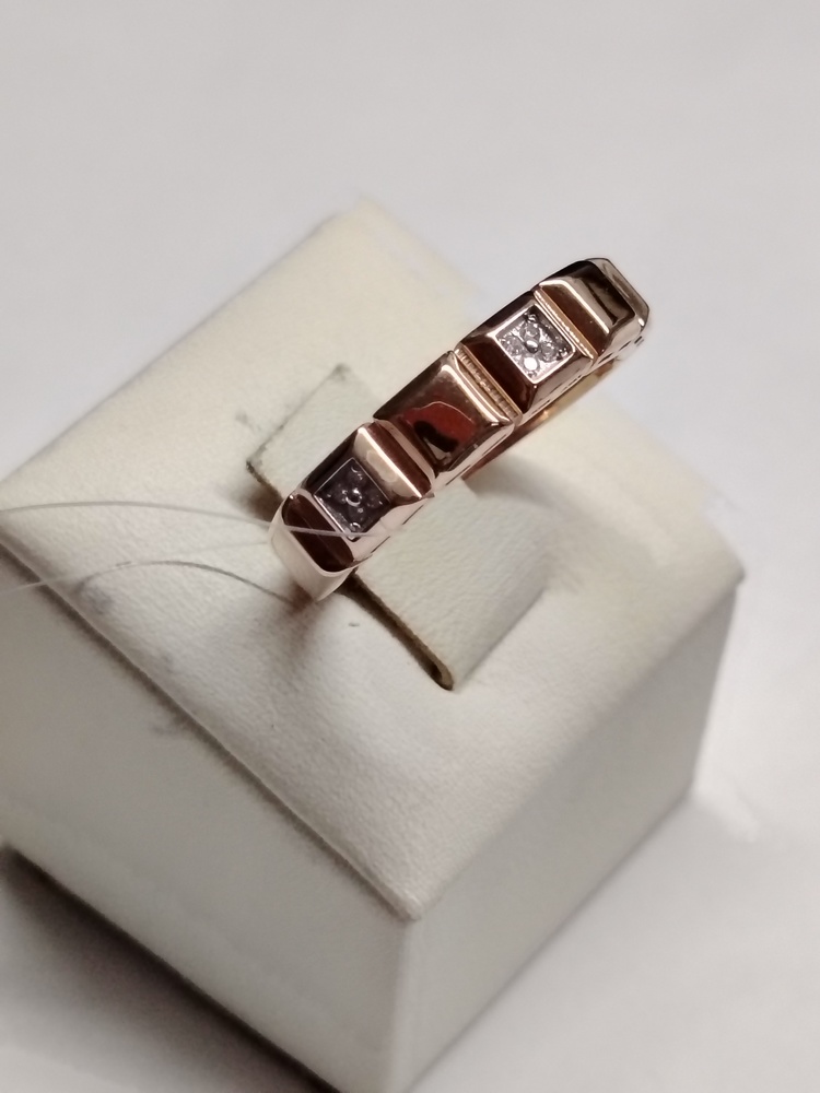 КОЛЬЦО С КАМНЯМИ (Au 585)