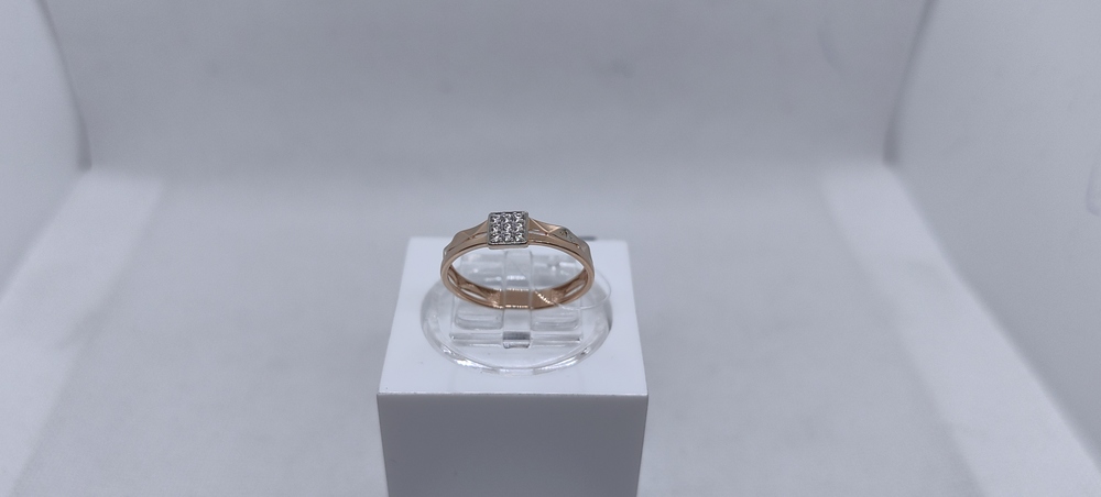 КОЛЬЦО С КАМНЯМИ (Au 585)