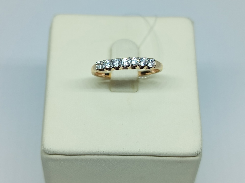 КОЛЬЦО С КАМНЯМИ (Au 585)