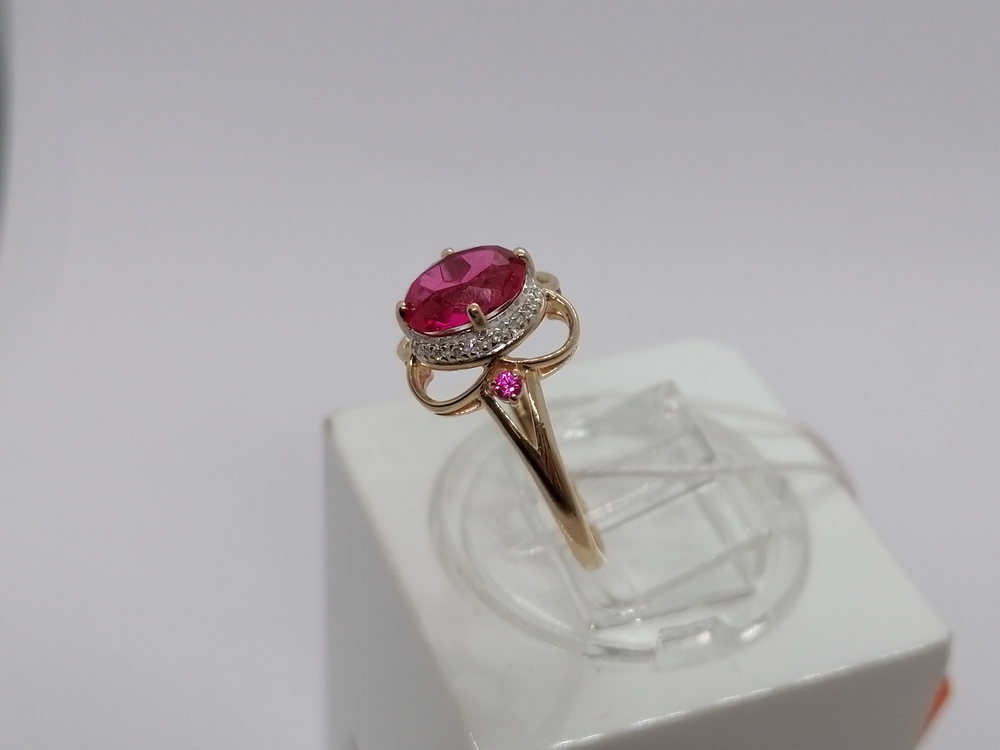 КОЛКМИ585 КОЛЬЦО С КАМНЯМИ (Au 585)