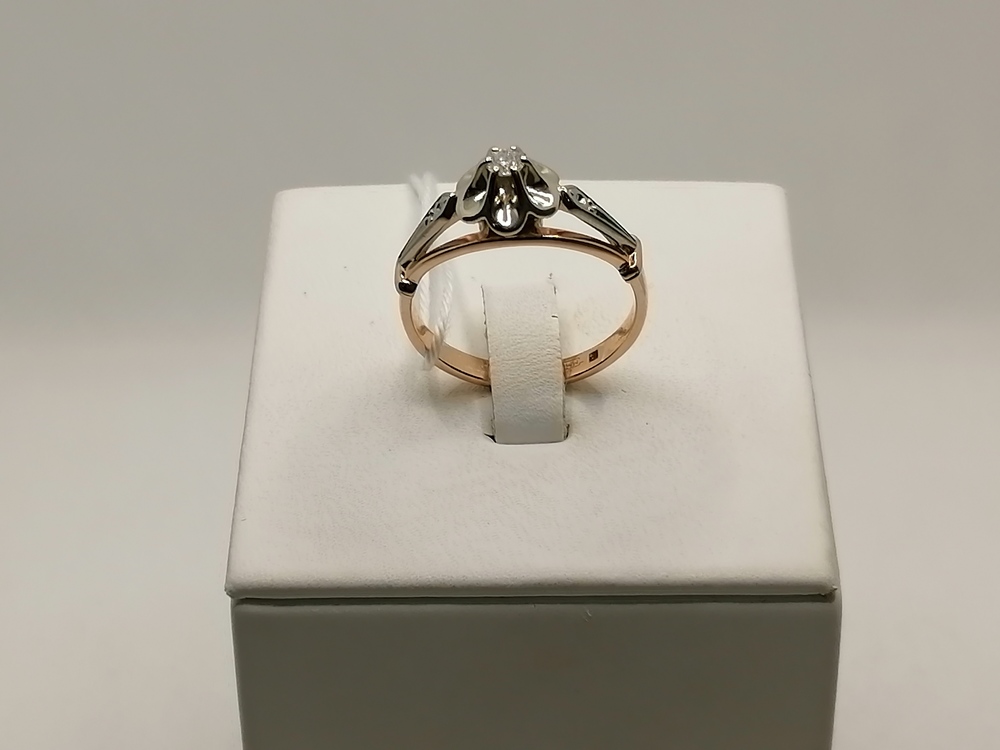 КОЛЬЦО БРИЛЛИАНТ Au 585