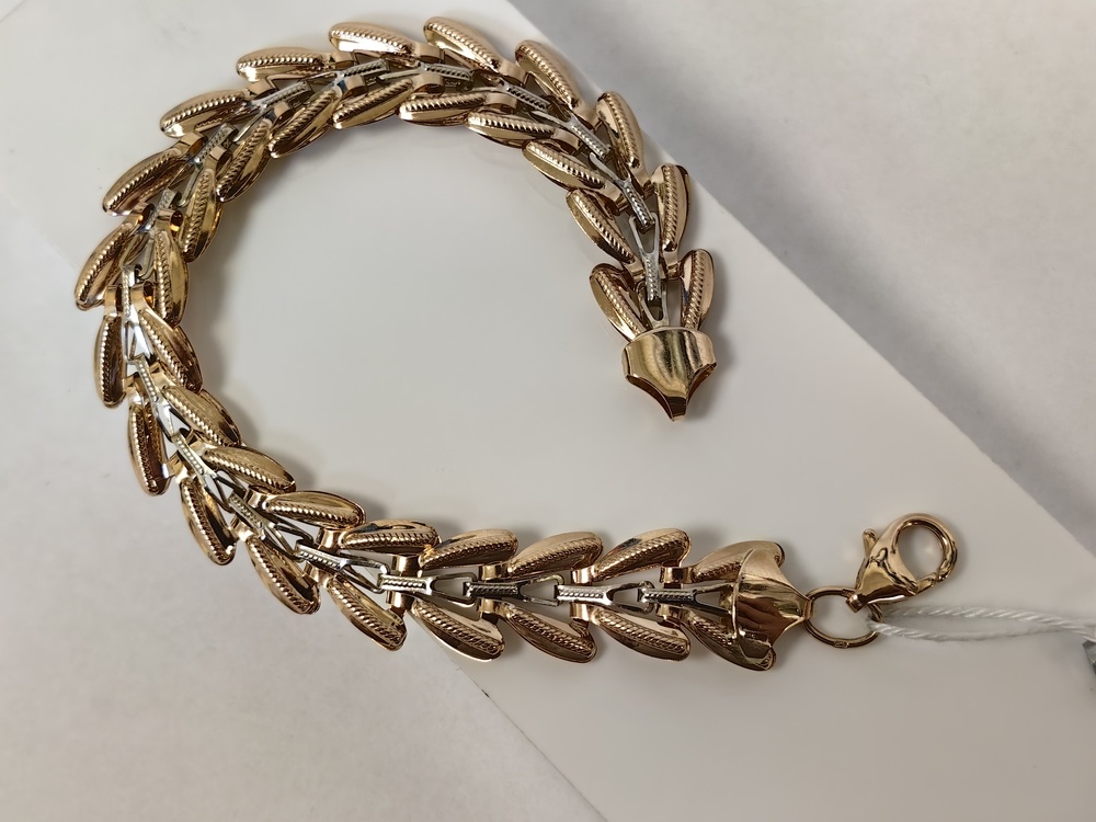 БРАСЛЕТ ПУСТОТЕЛЫЙ Фантазия Au 585