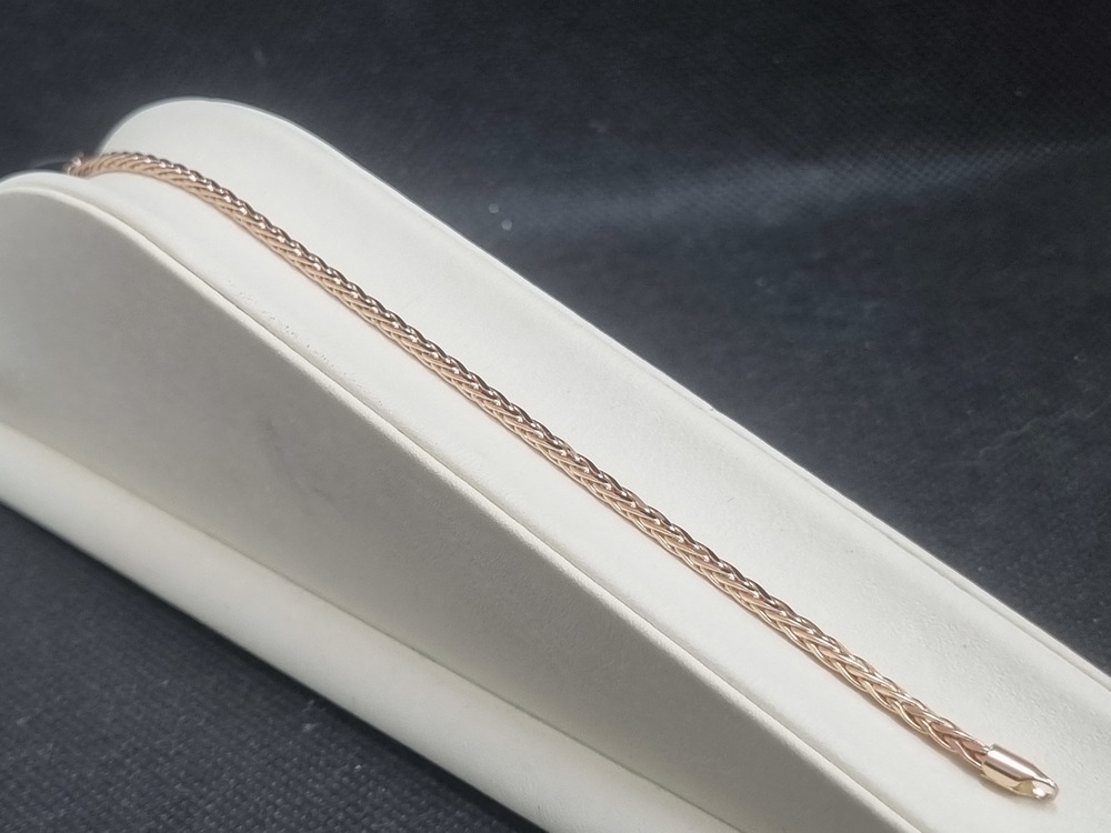 БРАСЛЕТ ПУСТОТЕЛЫЙ Колос (Au 585)