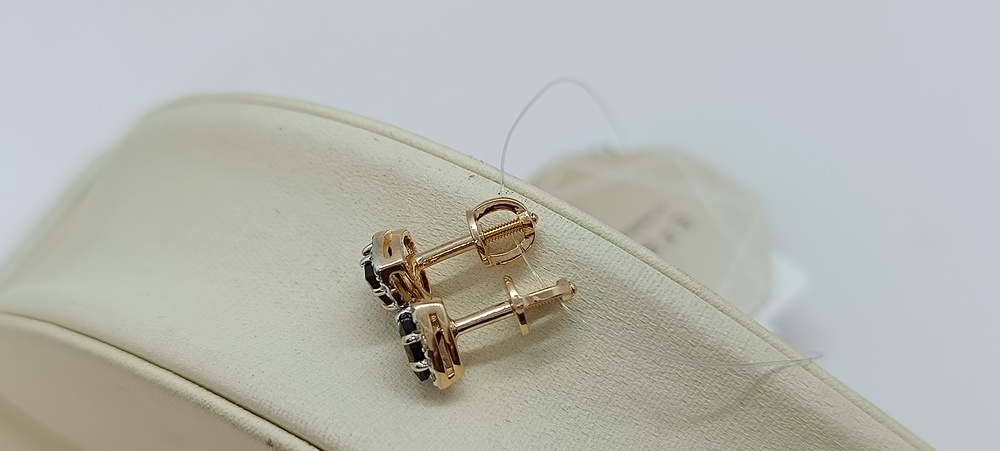 СЕРЬГИ ПУСЕТЫ с камнями (Au 585)