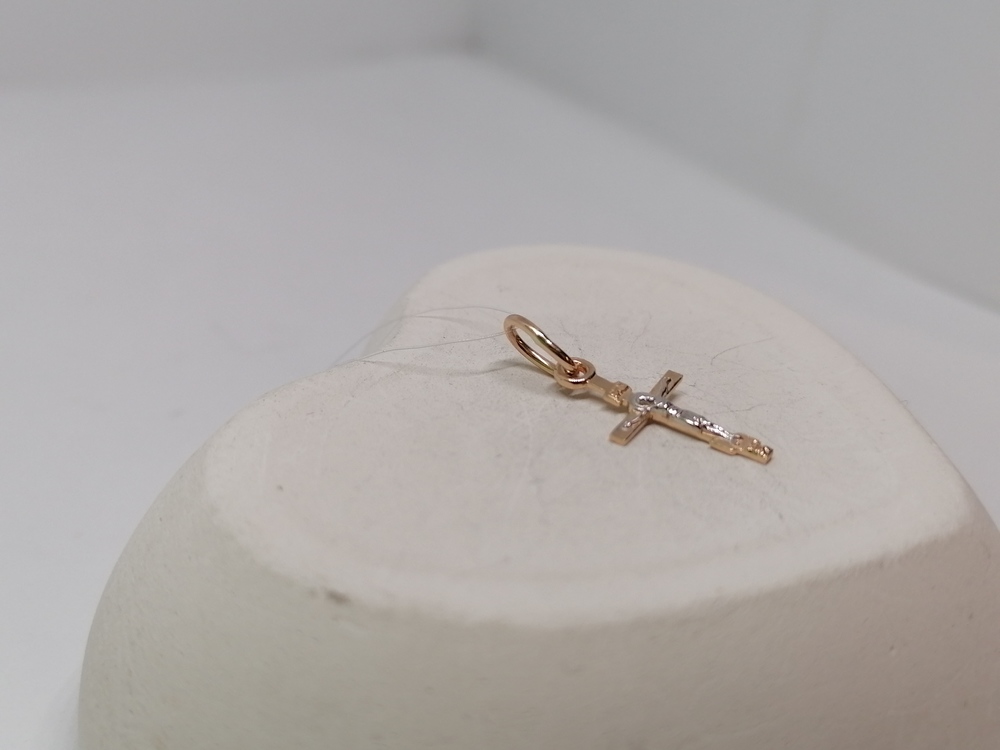 ПОДВЕСКА КРЕСТ без камня (Au 585)