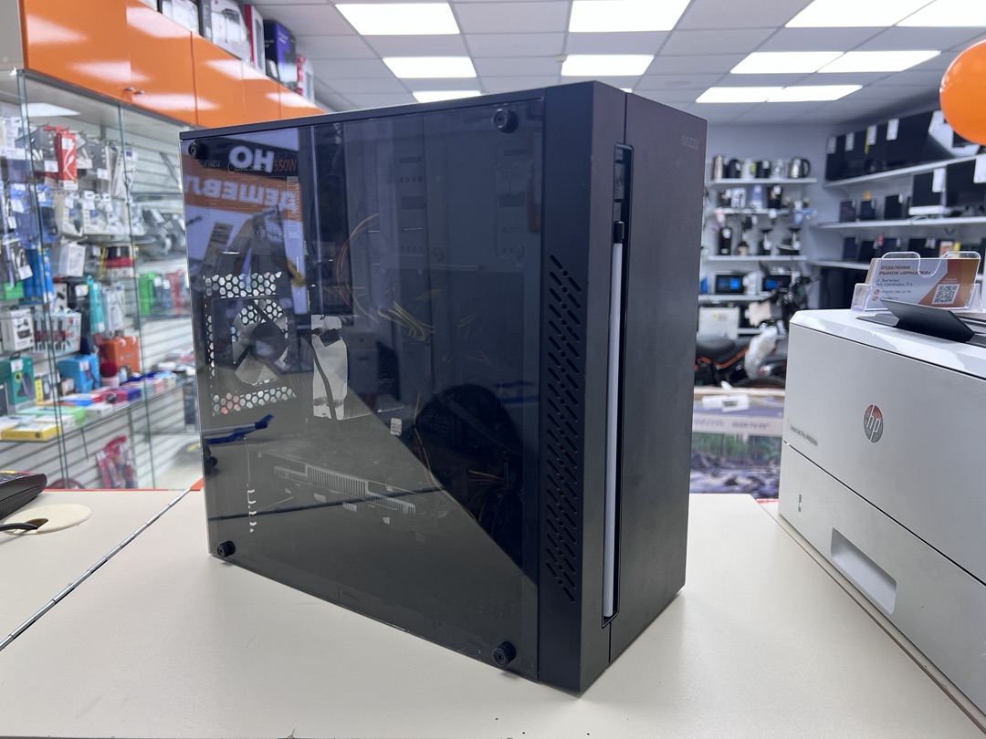 Системный блок Ginzzu; Core i3-10100F, GeForce GTX 1050 Ti, 8 Гб, 500 Гб, 2 Tb