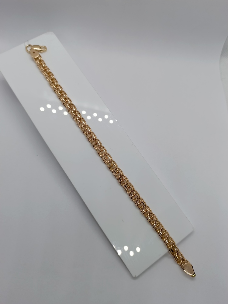 БЛБ750 БРАСЛЕТ ПОЛНОВЕСНЫЙ Бисмарк (Au 750)