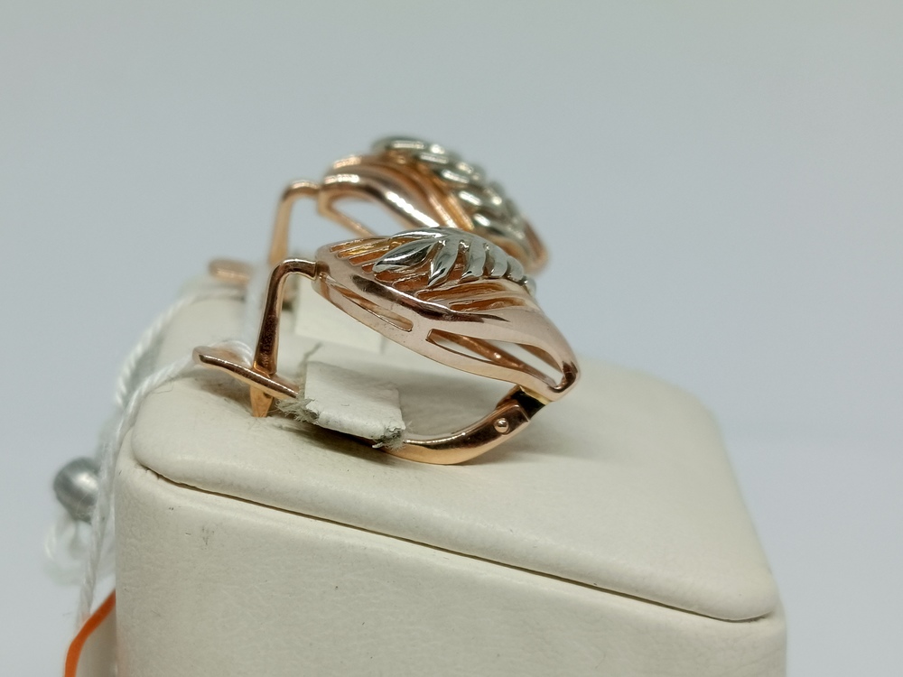 СБКМ583 СЕРЬГИ БЕЗ КАМНЯ (Au 583)