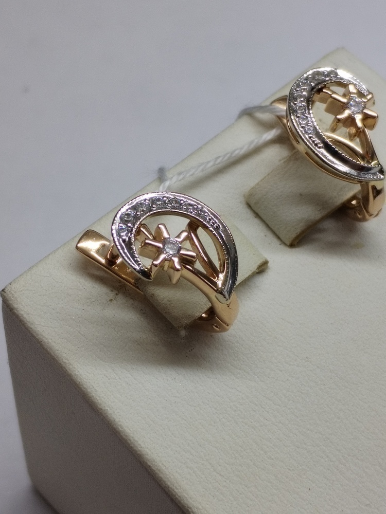 СЕРЬГИ С КАМНЯМИ (Au 585)