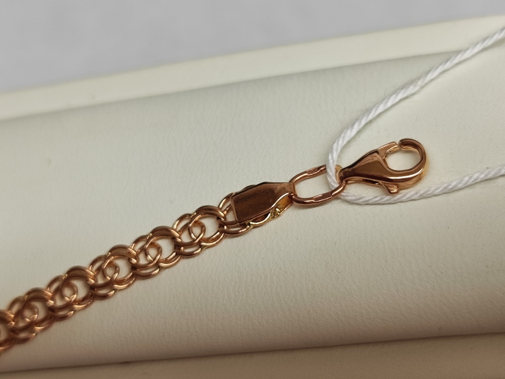 БЛБ585 БРАСЛЕТ ПОЛНОВЕСНЫЙ Бисмарк (Au 585)