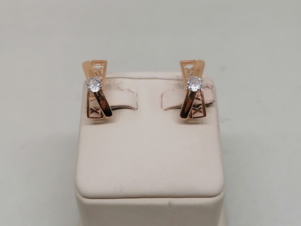 СЕРЬГИ БЕЗ КАМНЯ (Au 585)