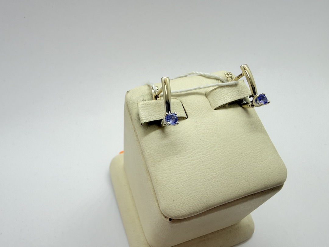 СЕРЬГИ С КАМНЕМ (Au 585)