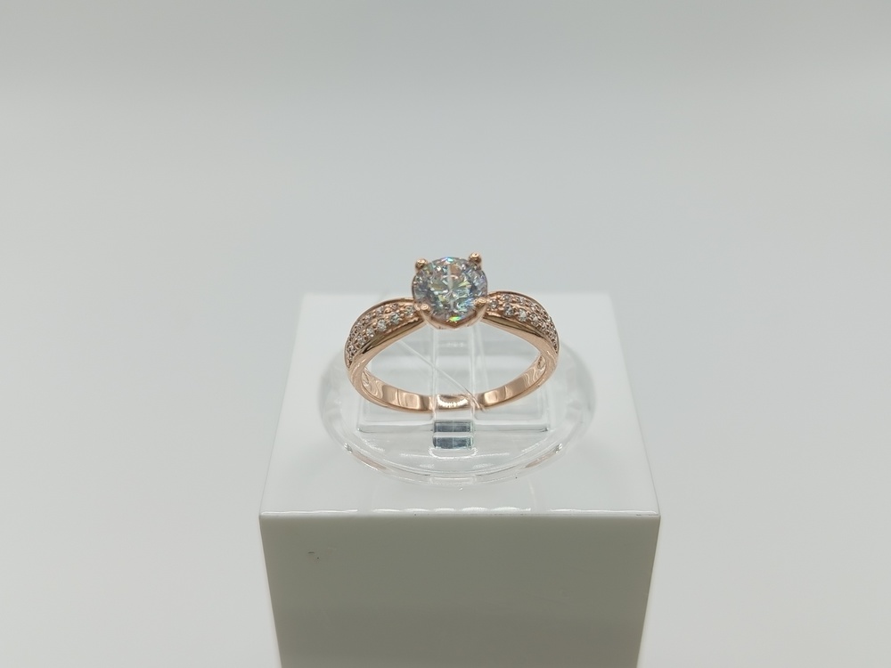 КОЛЬЦО С КАМНЯМИ (Au 585)