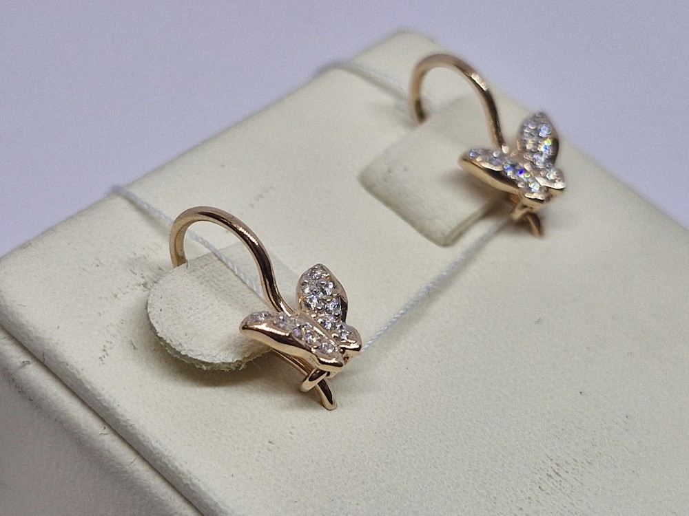 СЕРЬГИ С КАМНЯМИ (Au 585)