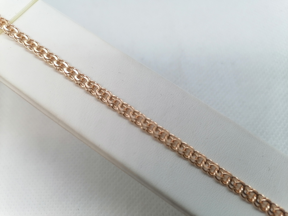 7060200-20 БРАСЛЕТ ПОЛНОВЕСНЫЙ Бисмарк (Au 585)