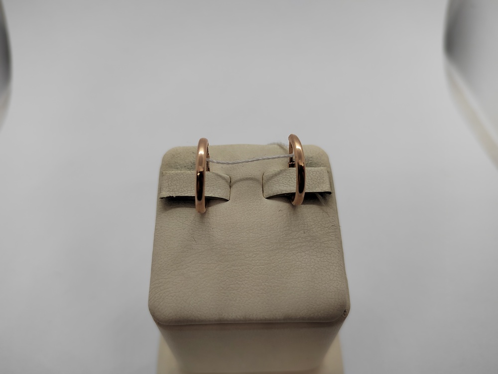 021003 СЕРЬГИ КОНГО без камня (Au 585)