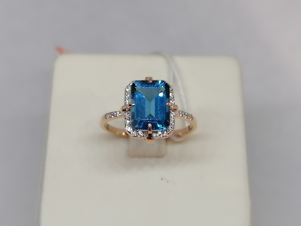 КОЛКМИ585 КОЛЬЦО С КАМНЯМИ (Au 585)