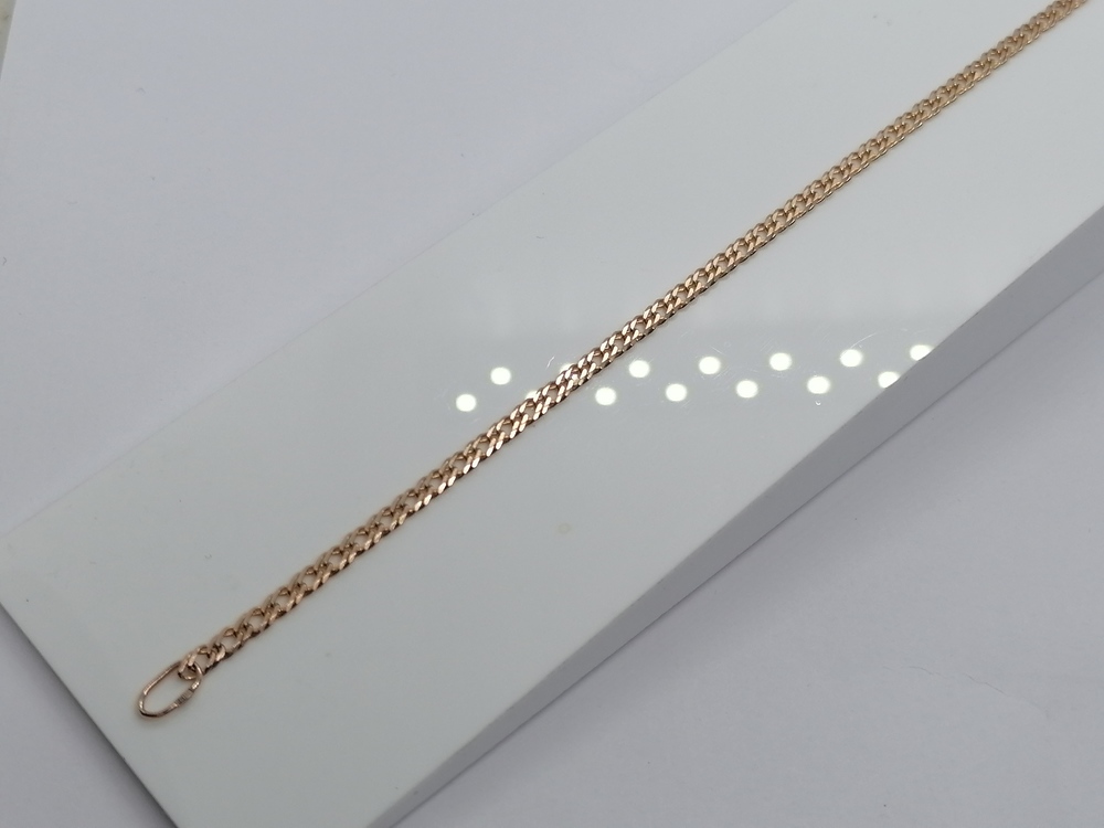 БРАСЛЕТ ПОЛНОВЕСНЫЙ Ромб двойной Au 585