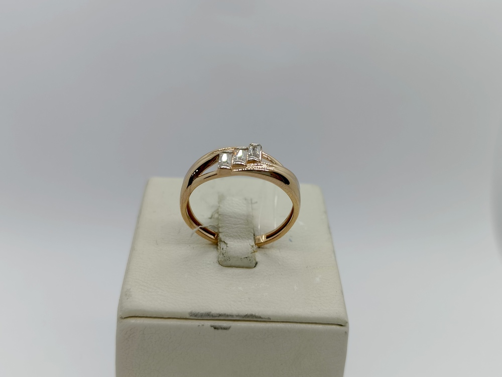 КОЛЬЦО С КАМНЯМИ (Au 585)