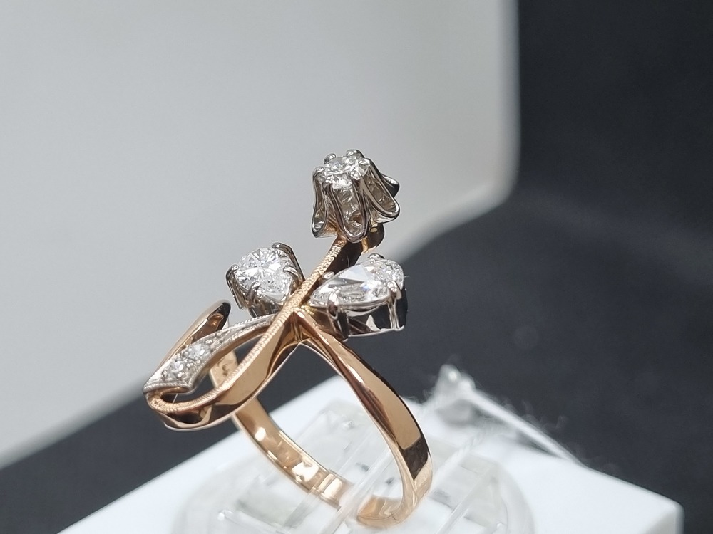 КОЛЬЦО БРИЛЛИАНТ Au 583