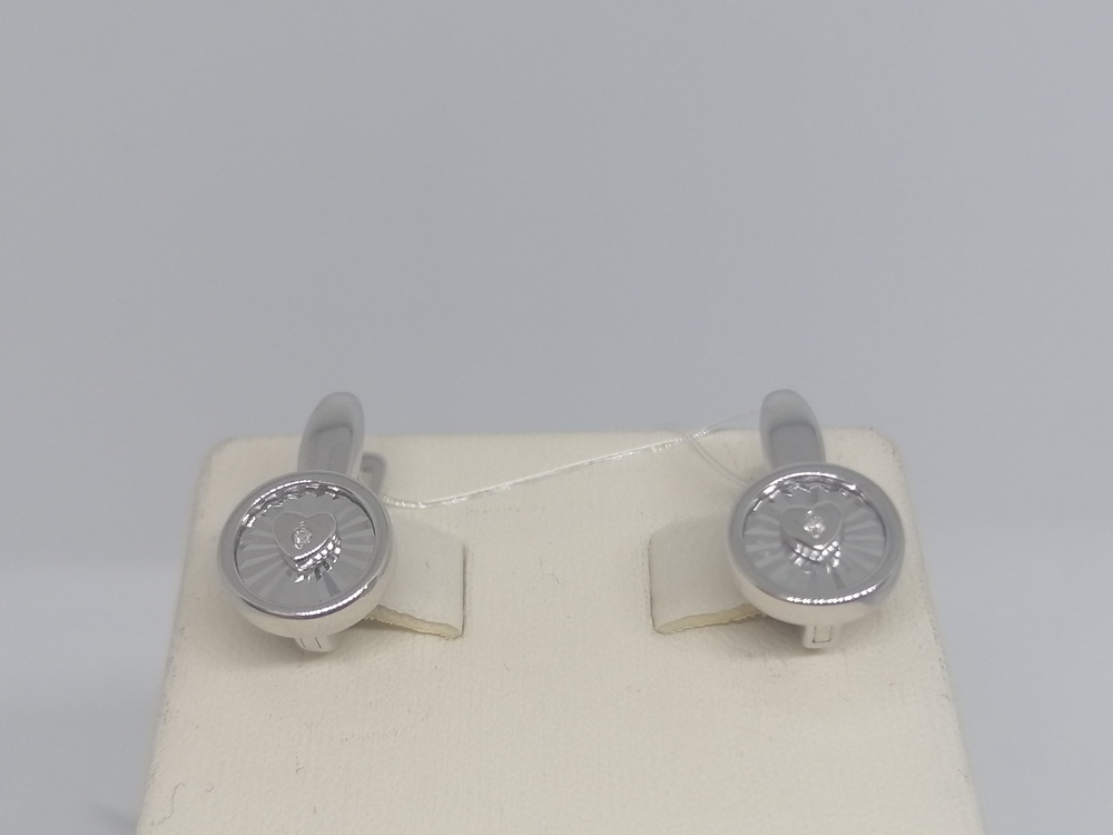 СЕРЬГИ БРИЛЛИАНТ (Ag 925)