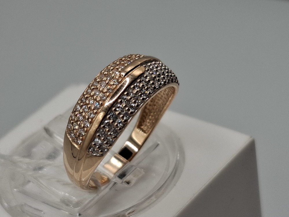 КОЛКМИ585 КОЛЬЦО С КАМНЯМИ (Au 585)