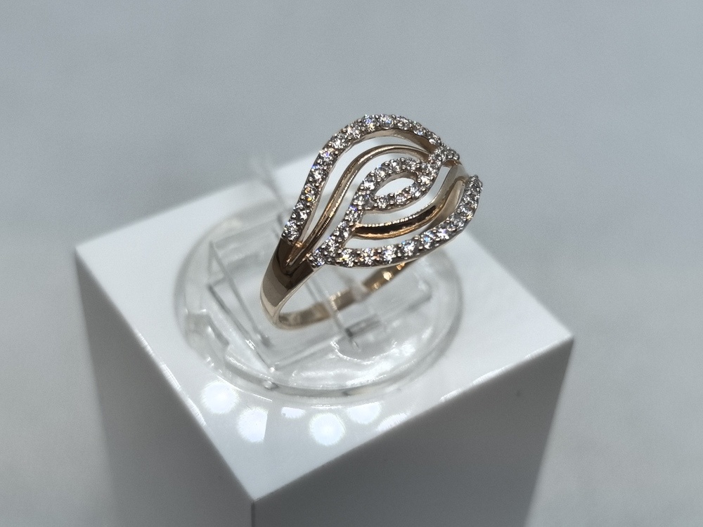 КОЛКМИ585 КОЛЬЦО С КАМНЯМИ (Au 585)