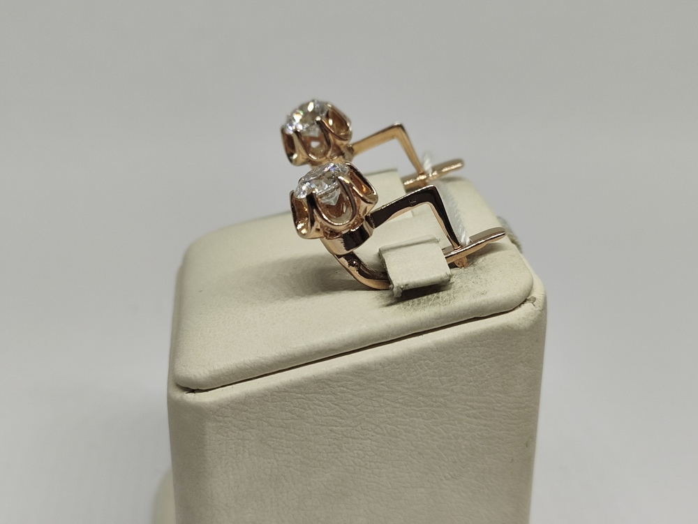 СЕРЬГИ С КАМНЕМ (Au 583)