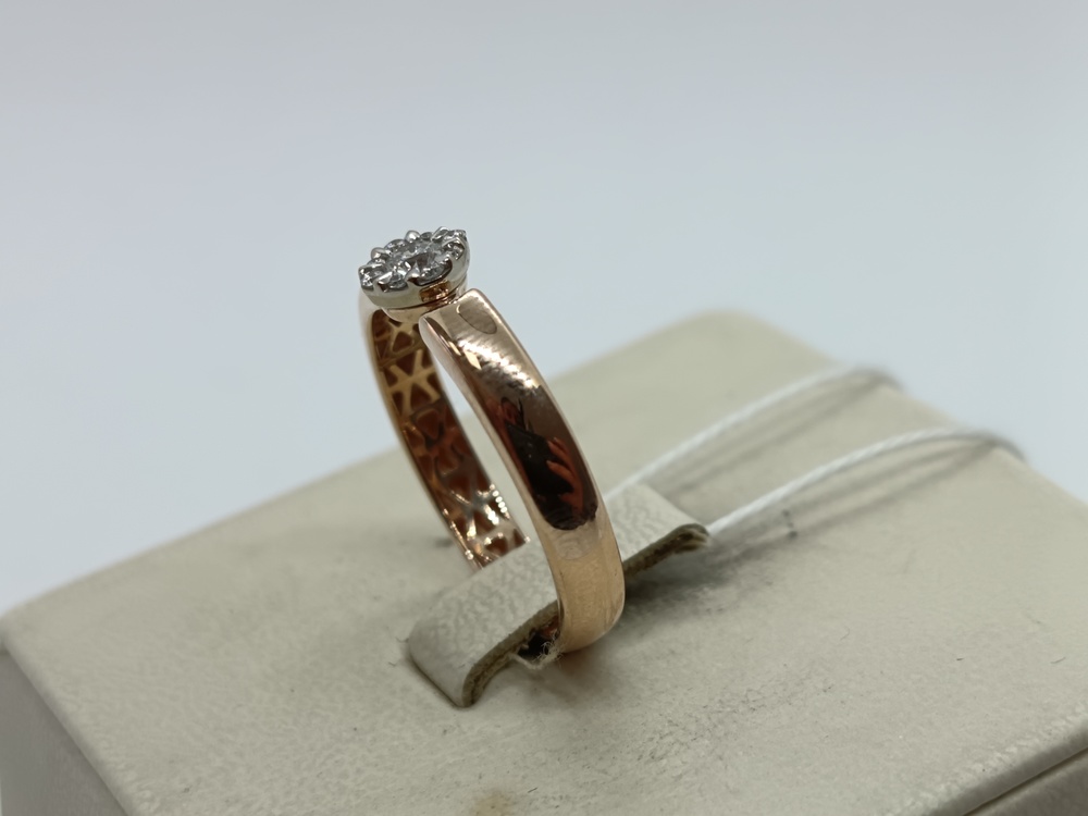 КОЛЬЦО БРИЛЛИАНТ Au 585