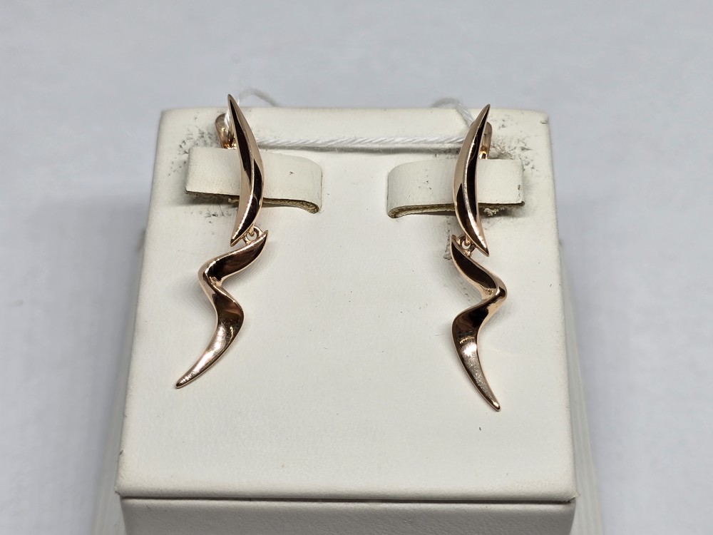 СБКМ585 СЕРЬГИ БЕЗ КАМНЯ (Au 585)