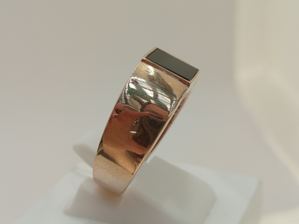 КОЛЬЦО ПЕЧАТКА с камнем (Au 585)