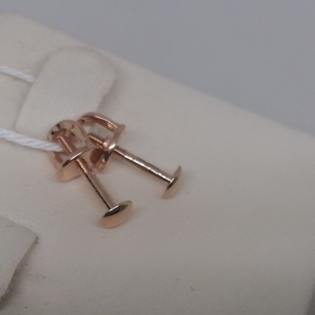 СПУС585 СЕРЬГИ ПУСЕТЫ (Au 585)