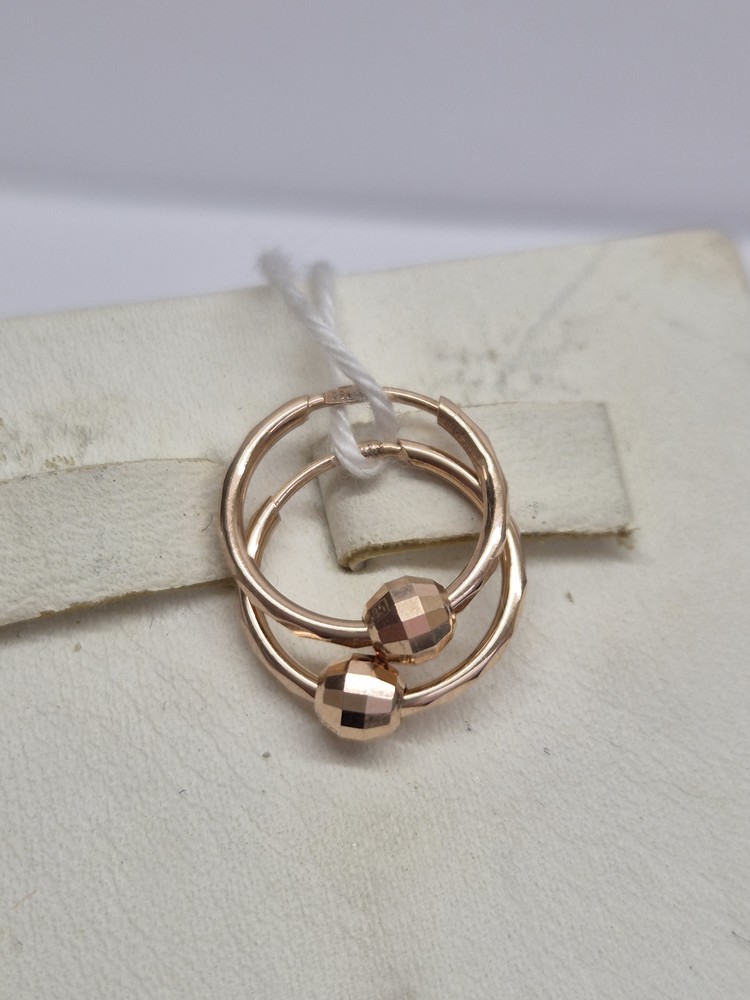 СКОН585 СЕРЬГИ КОНГО (Au 585)