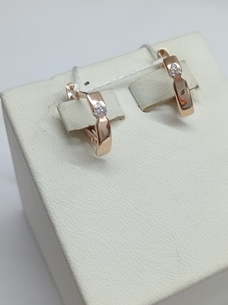 СКМИ585 СЕРЬГИ С КАМНЯМИ (Au 585)