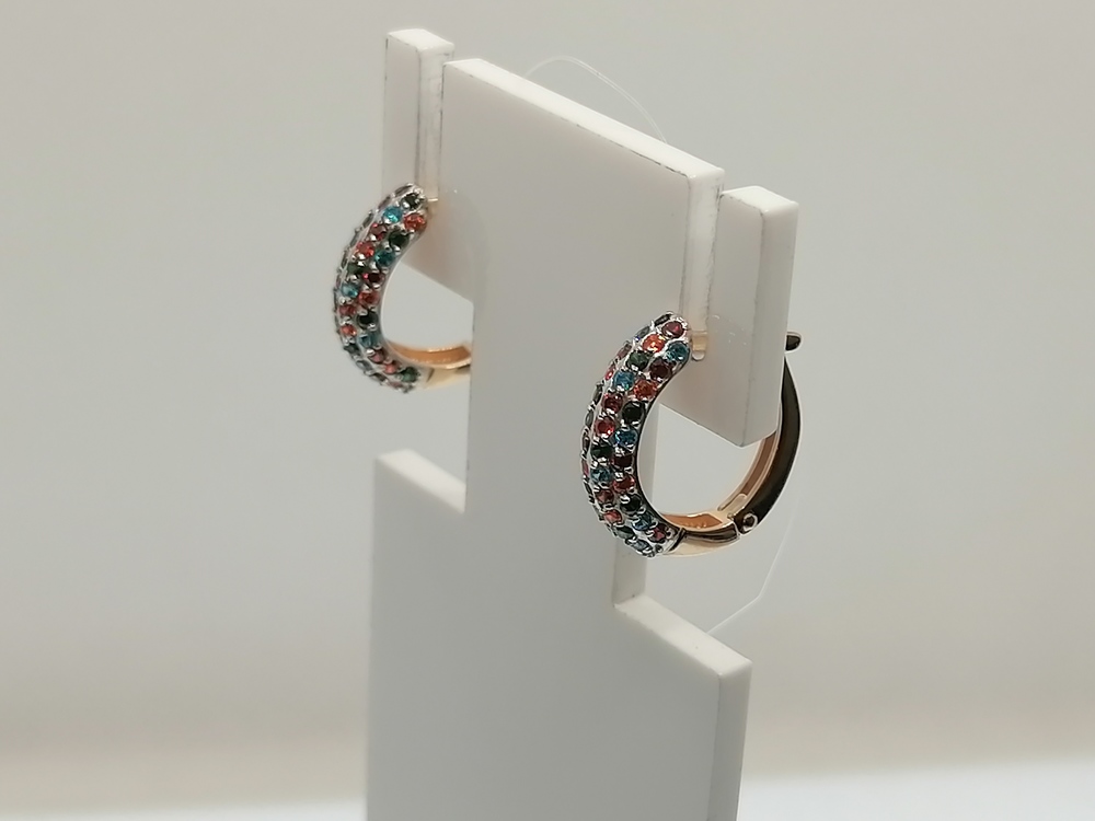 СЕРЬГИ С КАМНЯМИ (Au 585)