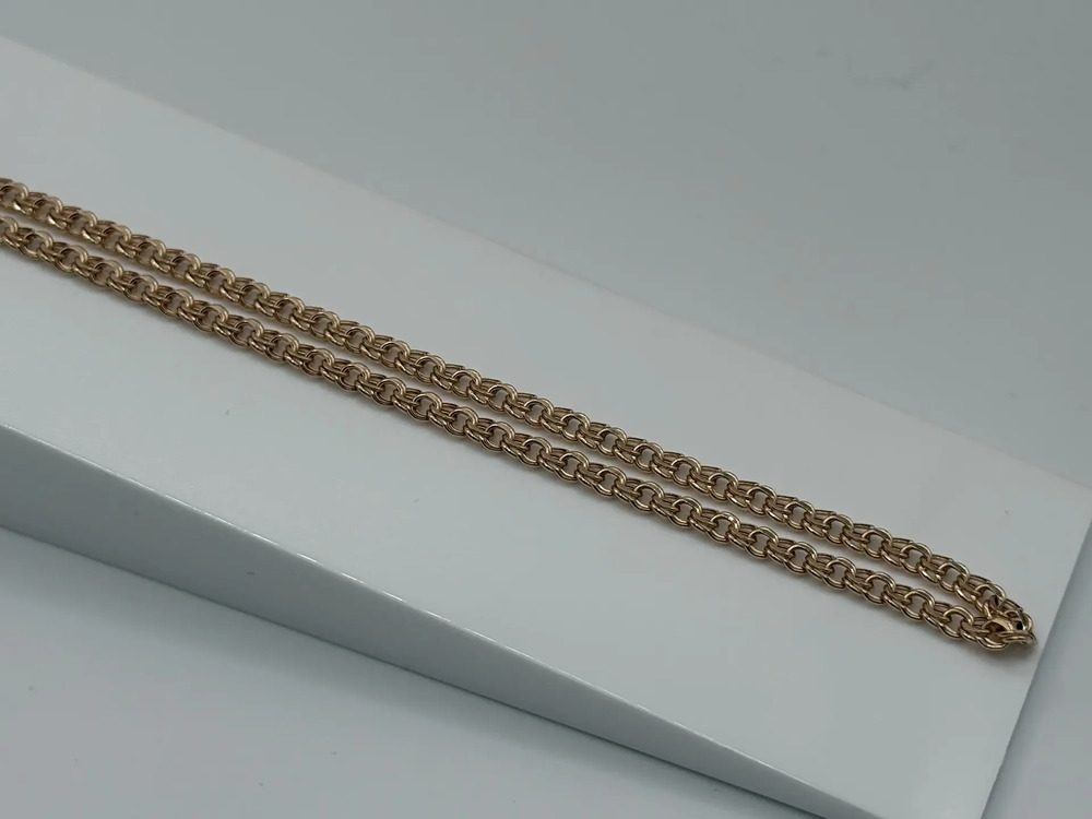 ЦЕПЬ ПУСТОТЕЛАЯ Бисмарк (Au 585)