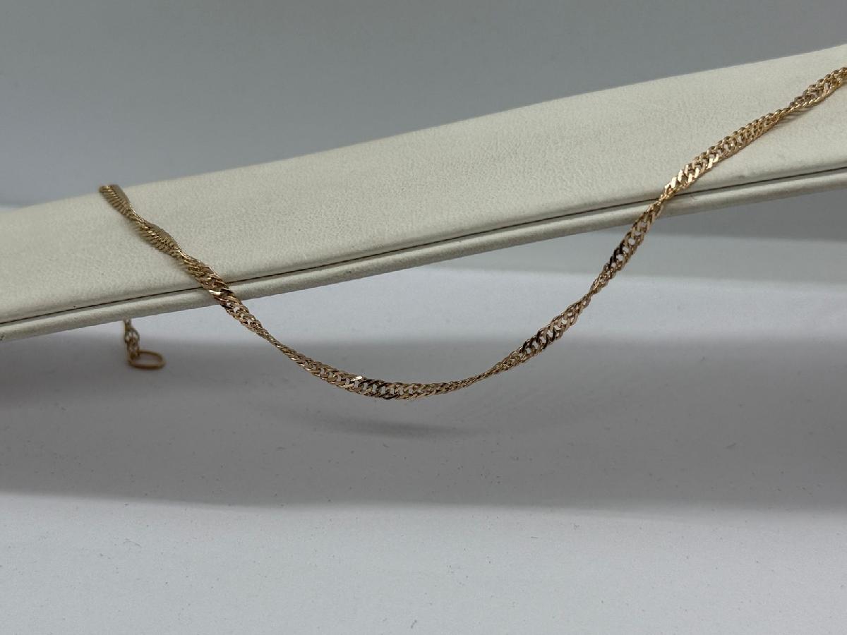 БРАСЛЕТ ПУСТОТЕЛЫЙ Сингапур Au 585