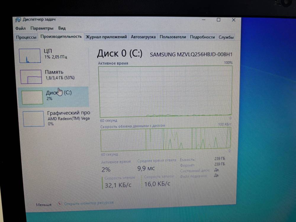 Ноутбук HP; Ryzen 3 3250U, AMD Graphics, 4 Гб, 240 Гб, Нет