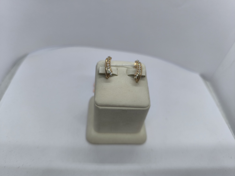 СКМИ585 СЕРЬГИ С КАМНЯМИ (Au 585)