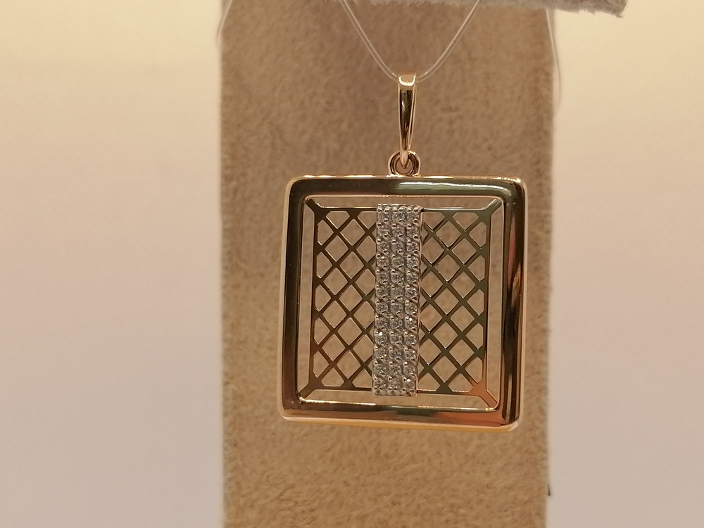 ПОДВЕСКА С КАМНЯМИ (Au 585)