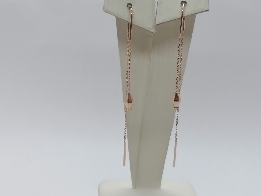 СЕРЬГИ ПРОДЕВКИ без камня (Au 585)